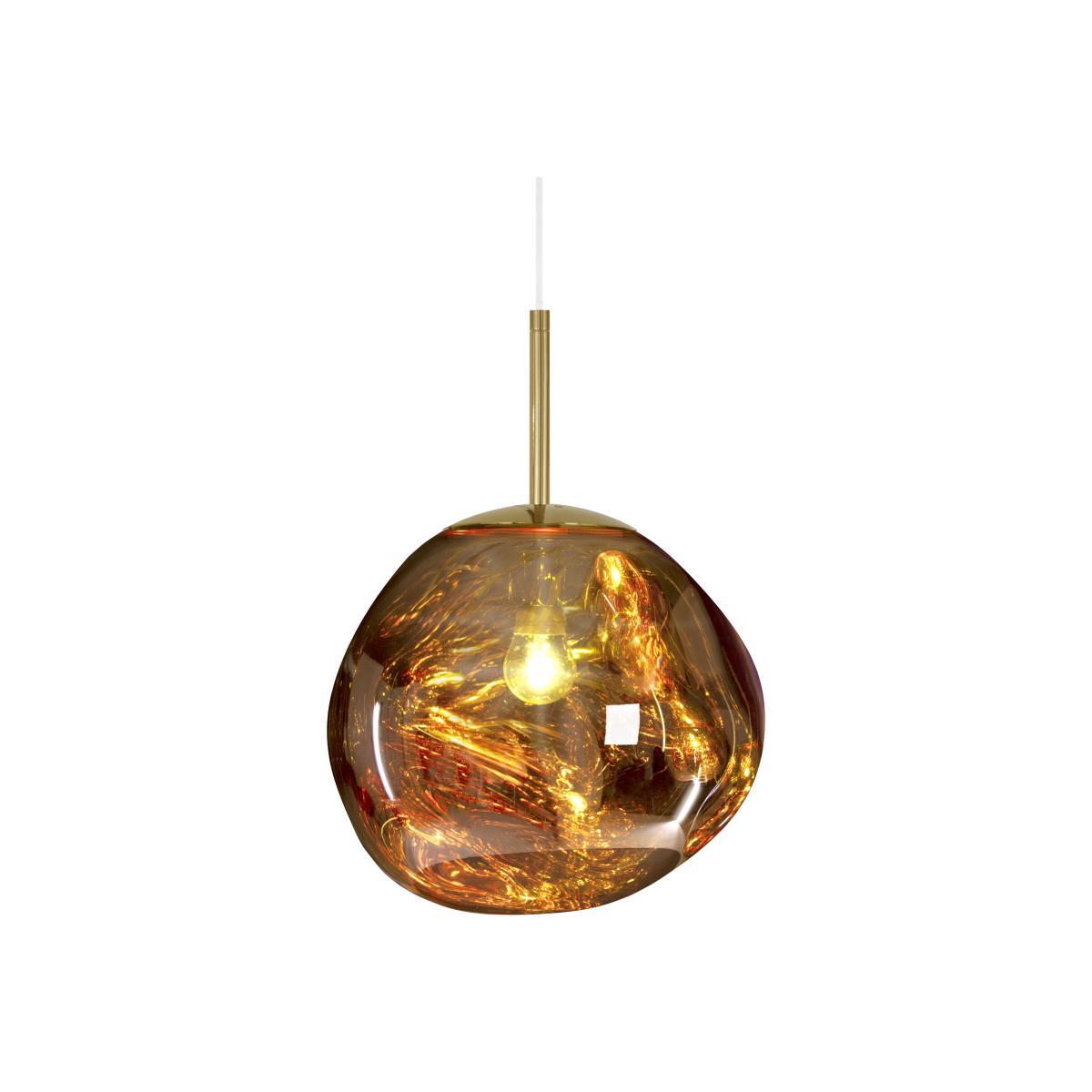Melt Mini Pendant - Ø 27 cm by Tom Dixon Yellow/Gold/Metal – image 1
