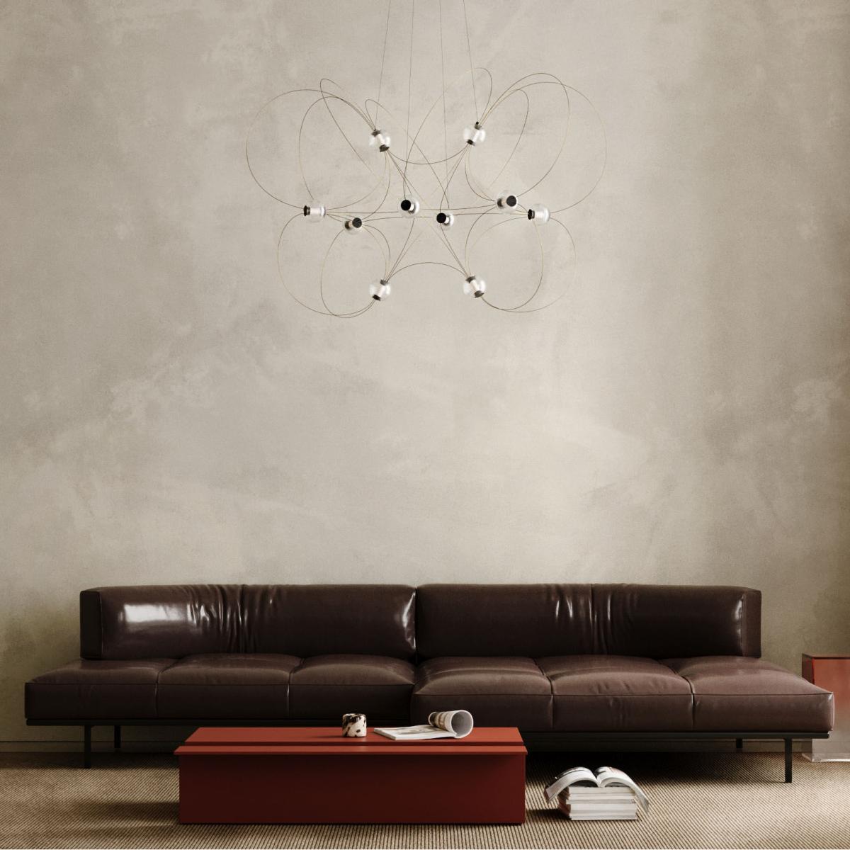 Munari 10 Pendant metal gold / LED - 120 x 90 x H 83 cm - DCW éditions – image 3