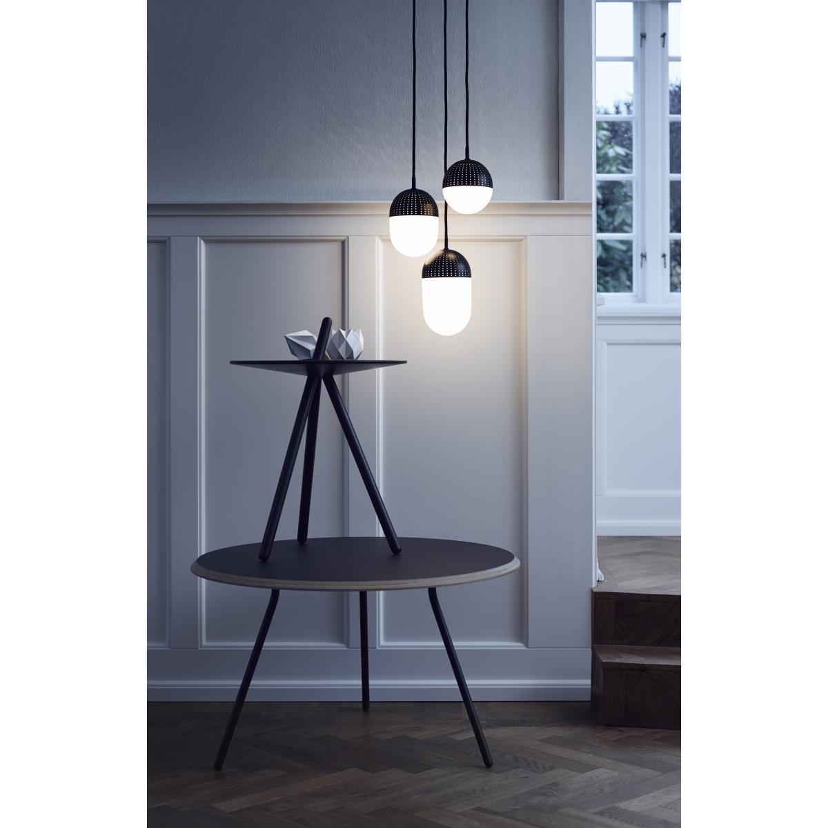 Dot M Pendant - Ø 12 x H 16,6 cm by Woud Black – image 3