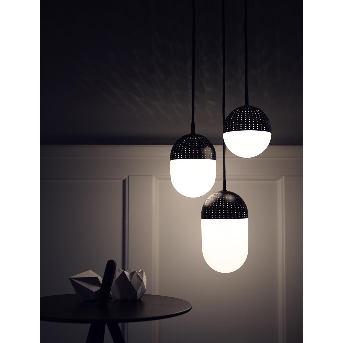 Dot M Pendant - Ø 12 x H 16,6 cm by Woud Black – image 4