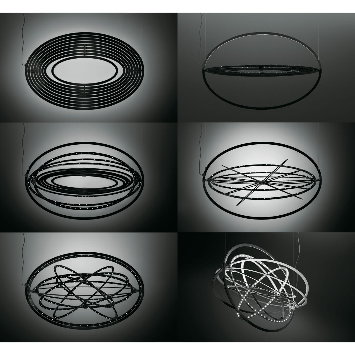 Copernico Pendant - LED - Modular - Ø 104 cm by Artemide Black – image 2