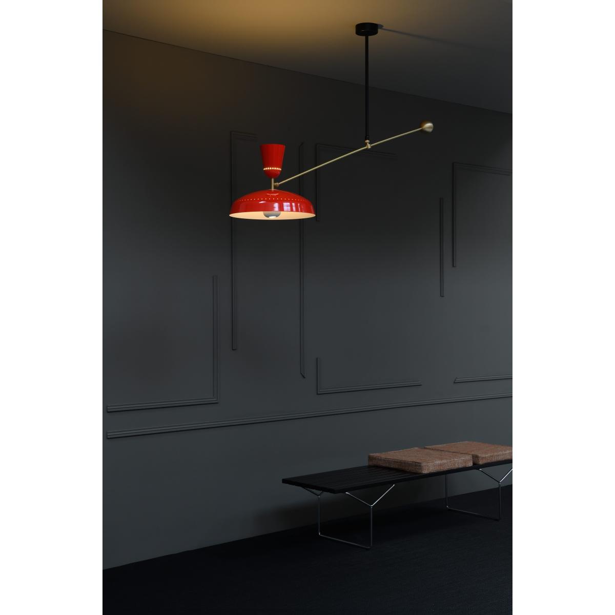 G1 Pendant - / 1951 reissue, Pierre Guariche - L 115 cm by SAMMODE STUDIO White – image 2