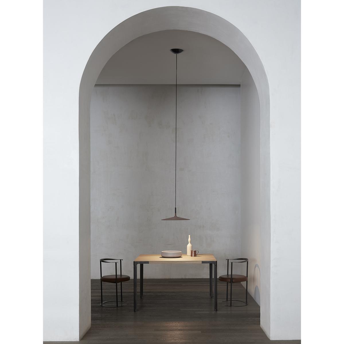 Aplomb Large Pendant - LED Cement / Ø 45 x H 20 cm by Foscarini White – image 7