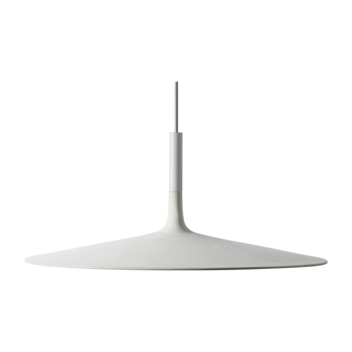 Aplomb Large Pendant - LED Cement / Ø 45 x H 20 cm by Foscarini White – image 1