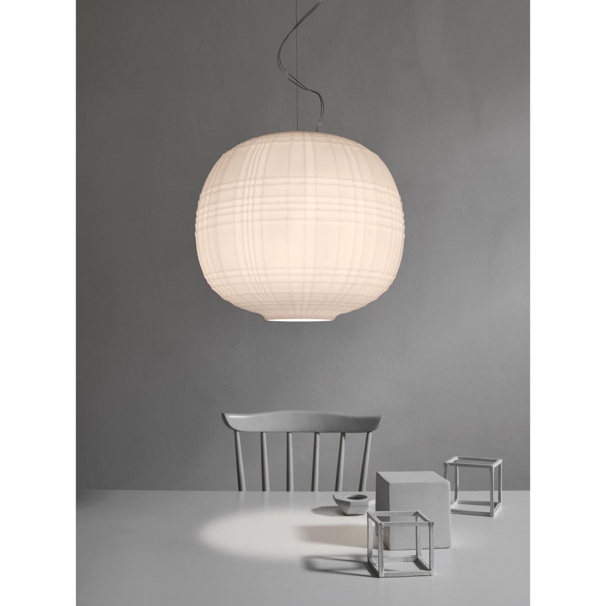 Tartan Pendant - Ø 35 cm by Foscarini White – image 2