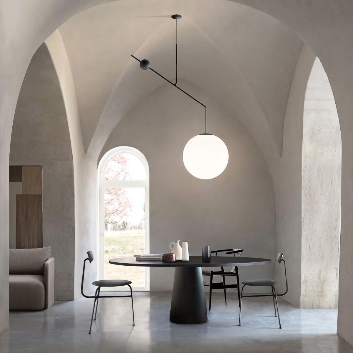Malamata Pendant metal black / Ø 48 x L 119 cm - Luceplan – image 3