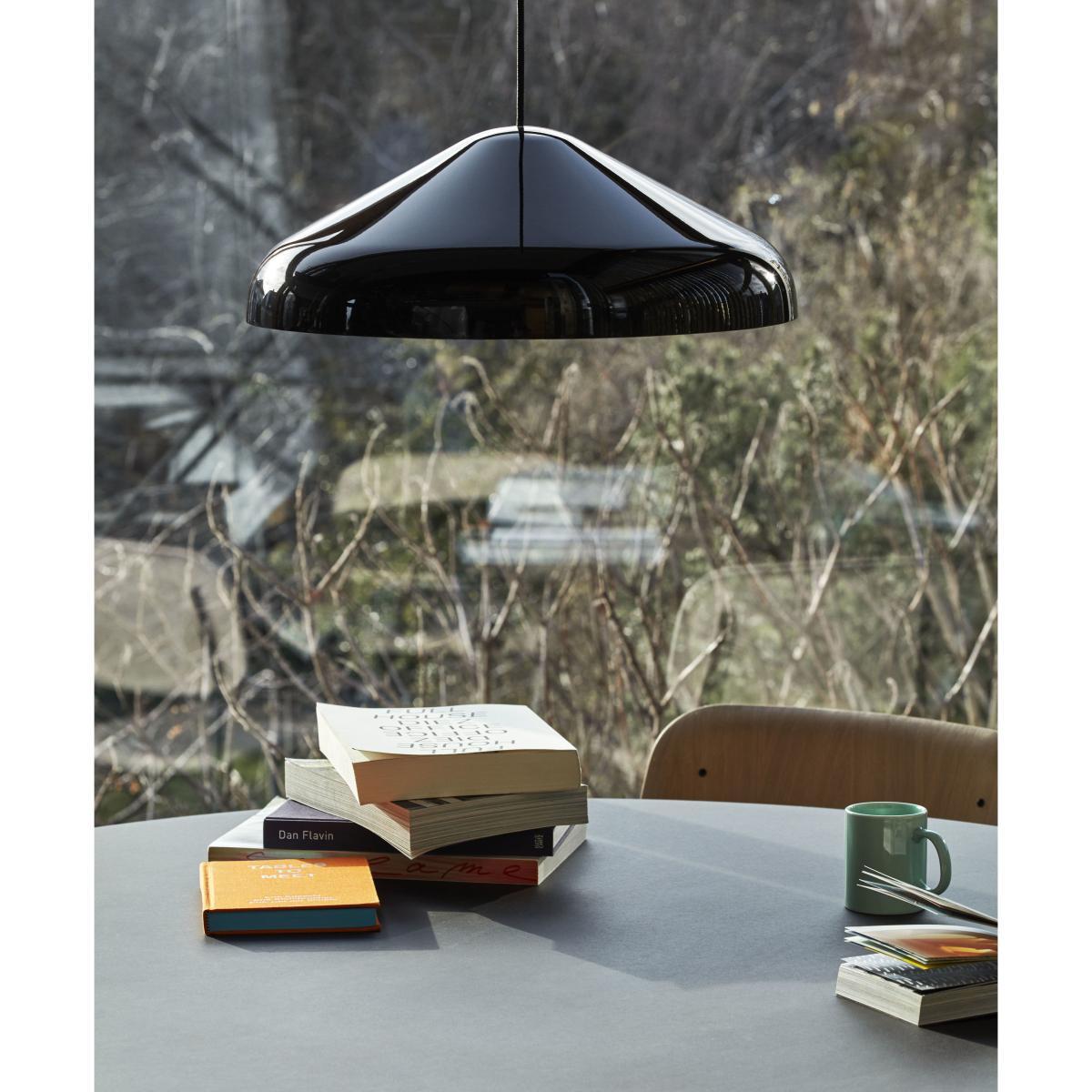 Pao Large Pendant - / Ø 47 cm - Steel by Hay Grey – image 3