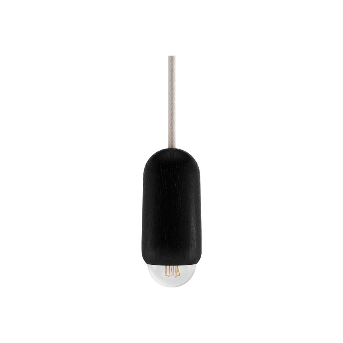 Luce Small Pendant - / Oak - Ø 6 x H 14 cm by Hartô Black – image 1