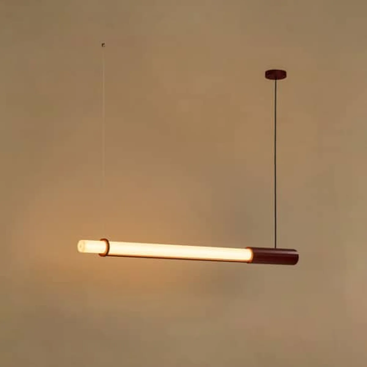 In Fine LED Pendant glass red / L 105 cm - DCW éditions – image 2