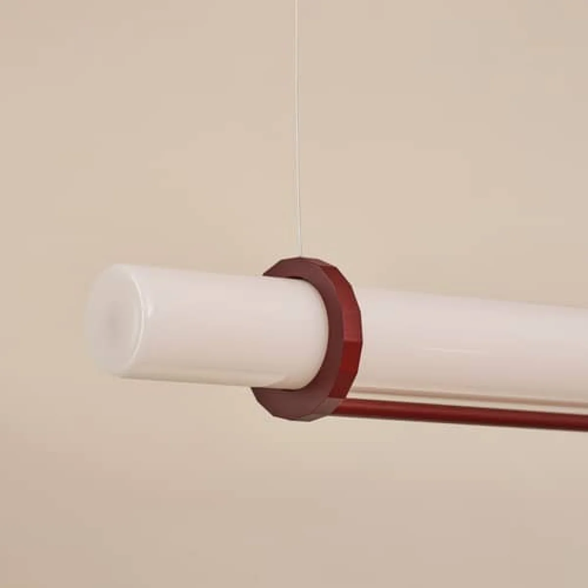 In Fine LED Pendant glass red / L 105 cm - DCW éditions – image 4
