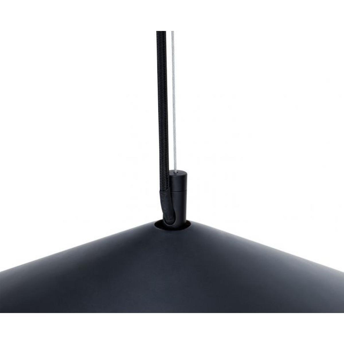 Beat Flat LED Pendant - / Ø 60 x H 20 cm - Hand-crafted by Tom Dixon Black – image 5