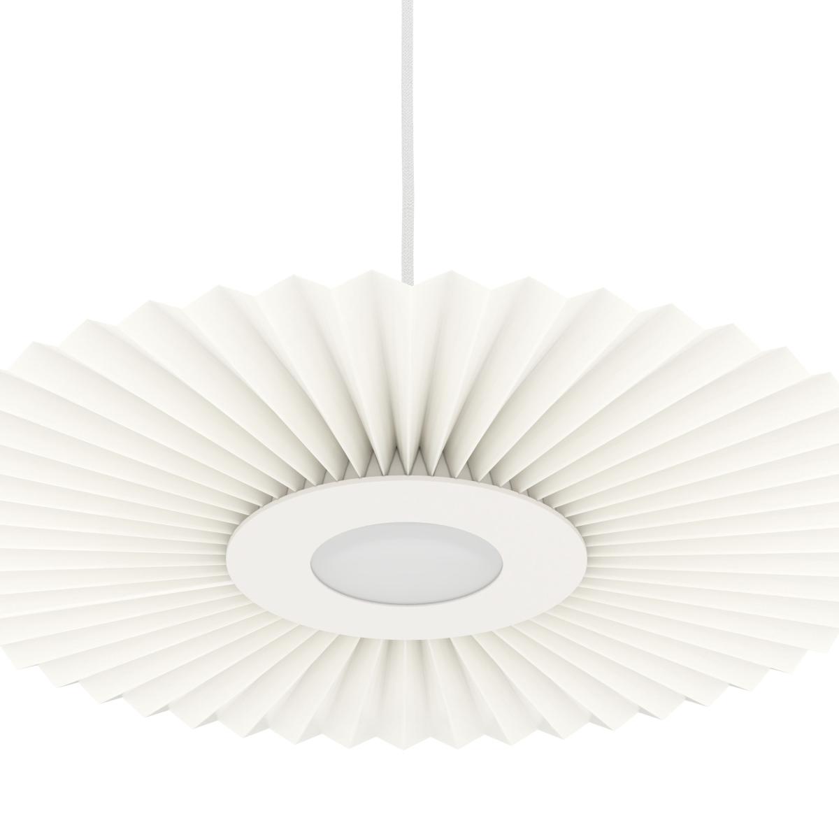 Carmen Small Pendant textile white / LED - Ø 50 cm - Hartô – image 3