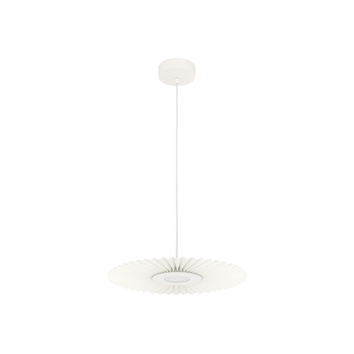 Carmen Small Pendant textile white / LED - Ø 50 cm - Hartô – image 1