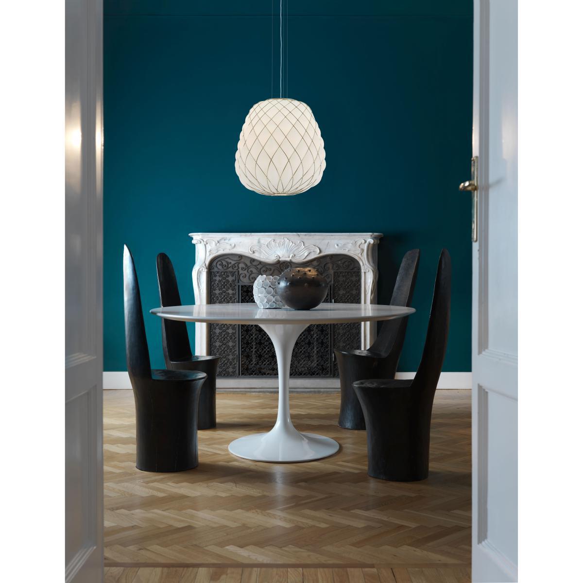 Pinecone Pendant - H 52 cm - Glass & metal mesh by Fontana Arte White – image 2