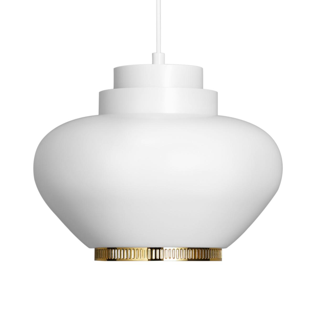 A333 Pendant metal white / Alvar Aalto, 1950's - ARTEK – image 1
