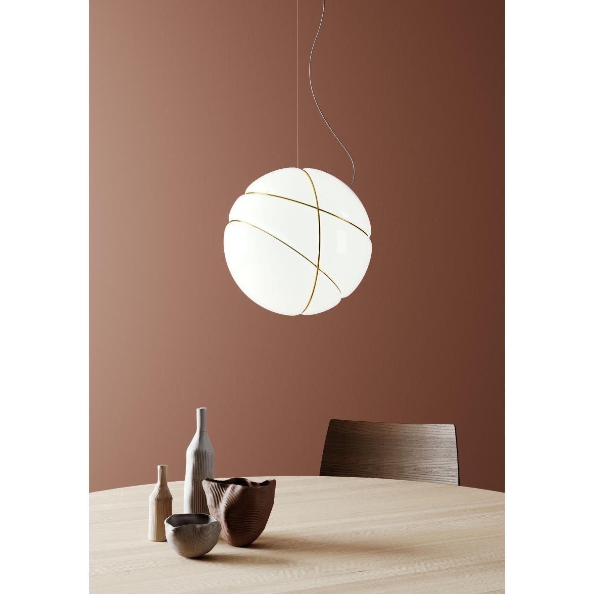 Armilla Pendant - / Ø 36 cm - Glass by Fabbian White – image 4