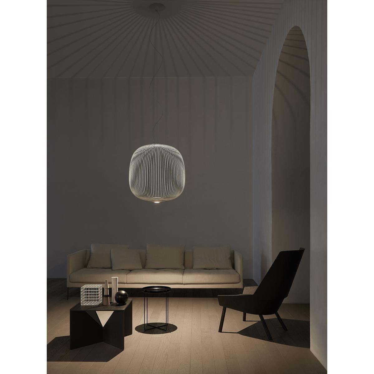 Spokes 2 Large Pendant - LED / Ø 70 x H 73 cm by Foscarini White – image 4