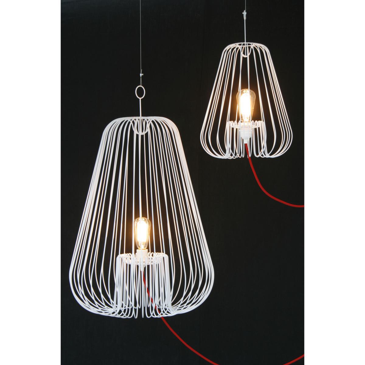 Big Light Cage Pendant - H 80 cm by La Corbeille Black – image 2