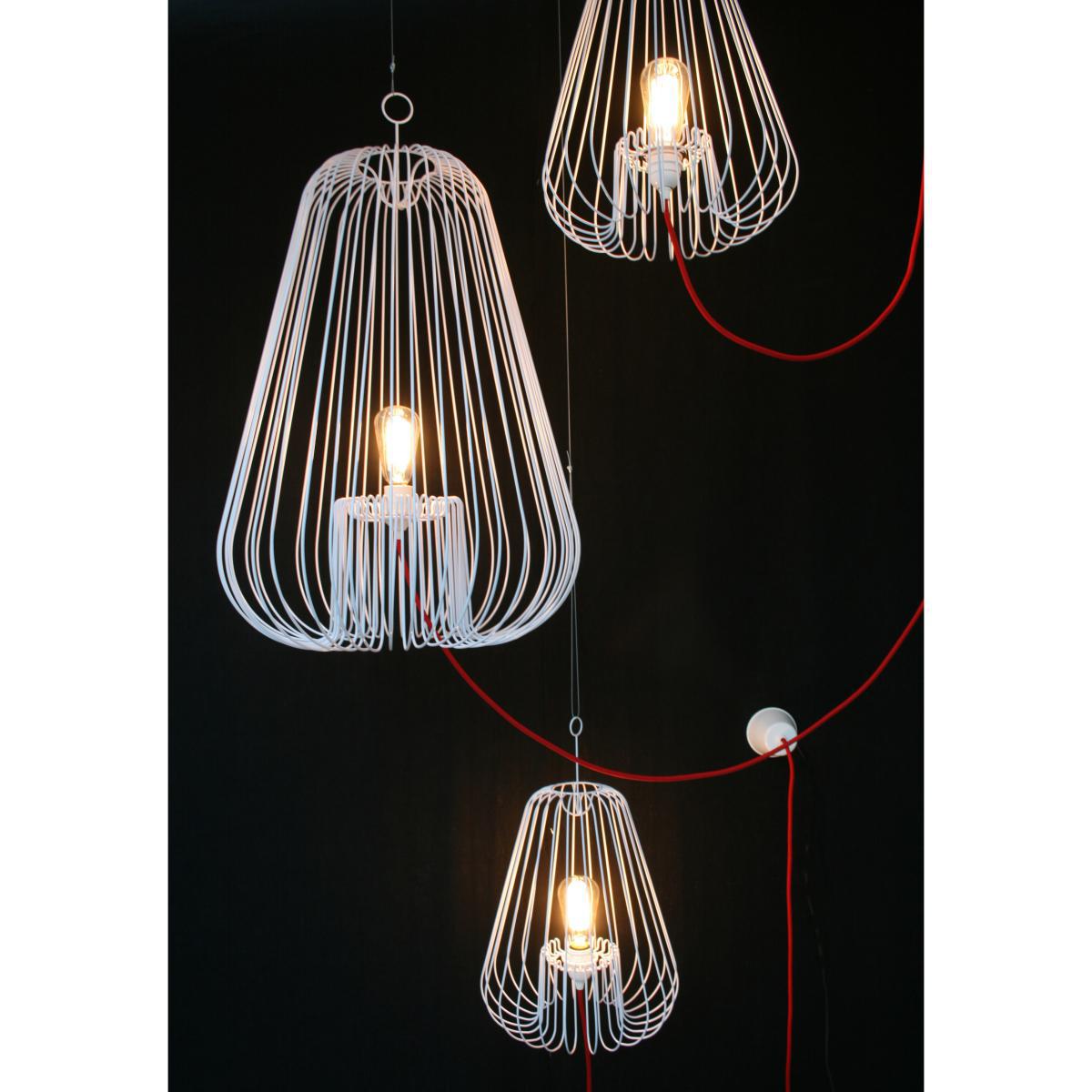 Big Light Cage Pendant - H 80 cm by La Corbeille Black – image 5