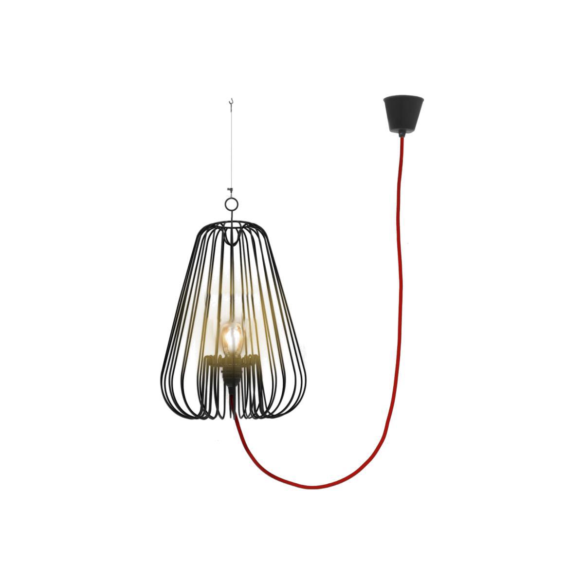 Big Light Cage Pendant - H 80 cm by La Corbeille Black – image 1