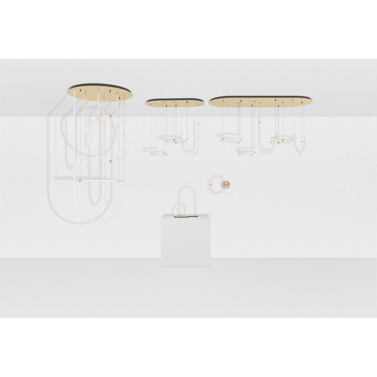 Unseen LED Pendant - / 5 elements - 180 x 73 cm by Petite Friture White – image 4