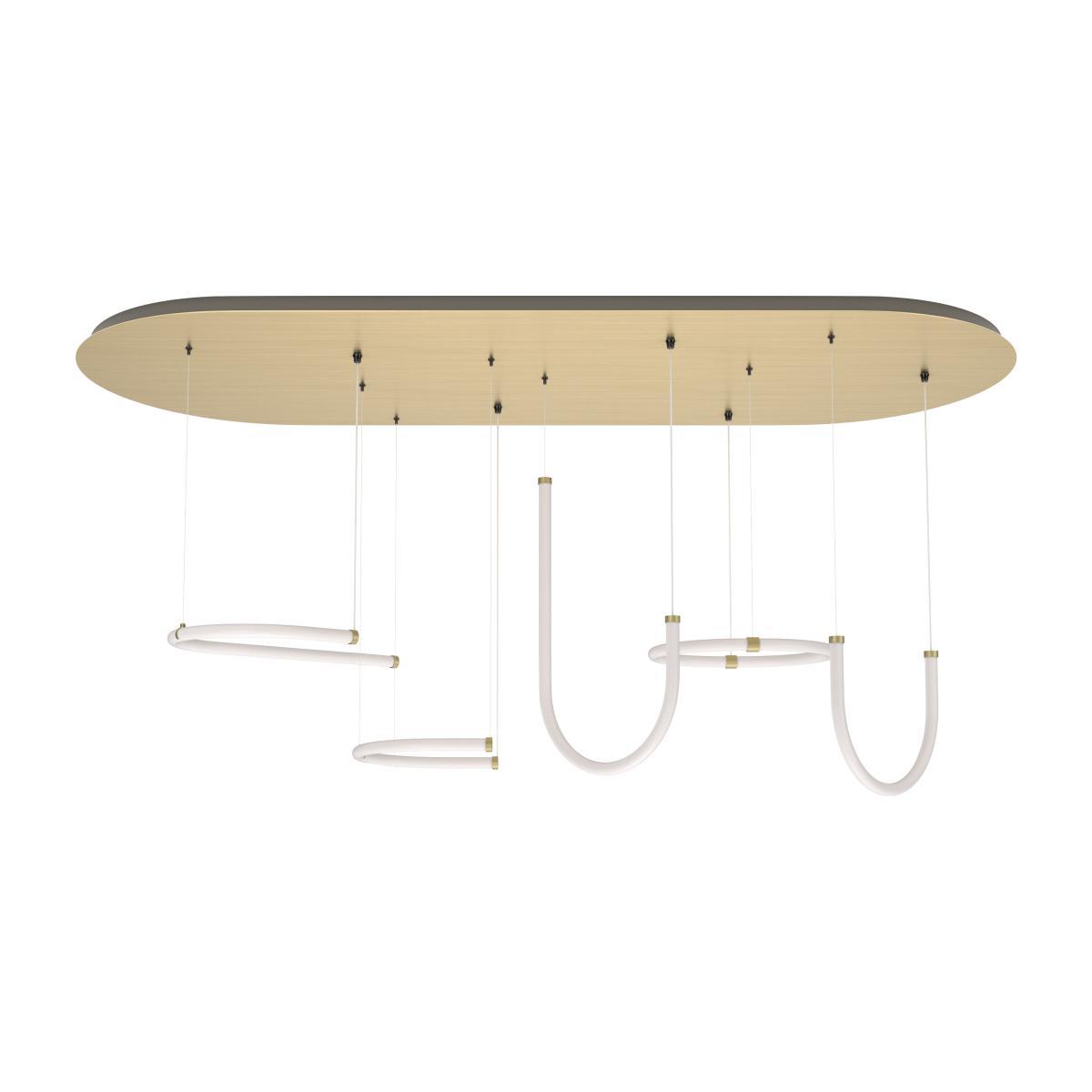 Unseen LED Pendant - / 5 elements - 180 x 73 cm by Petite Friture White – image 1