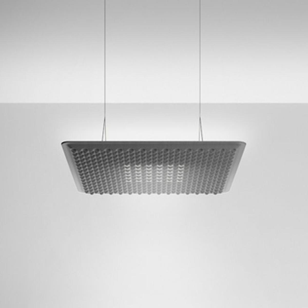 Eggboard LED Acoustic suspension - / Acoustic - 80 x 80 cm by Artemide Grey – image 2