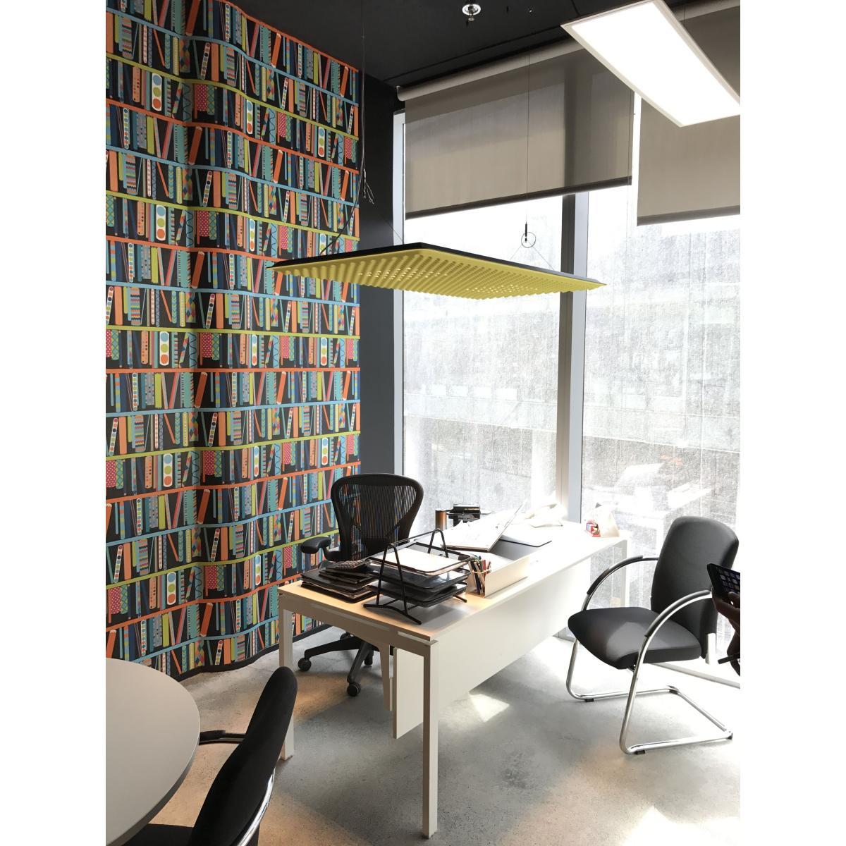 Eggboard LED Acoustic suspension - / Acoustic - 80 x 80 cm by Artemide Grey – image 3