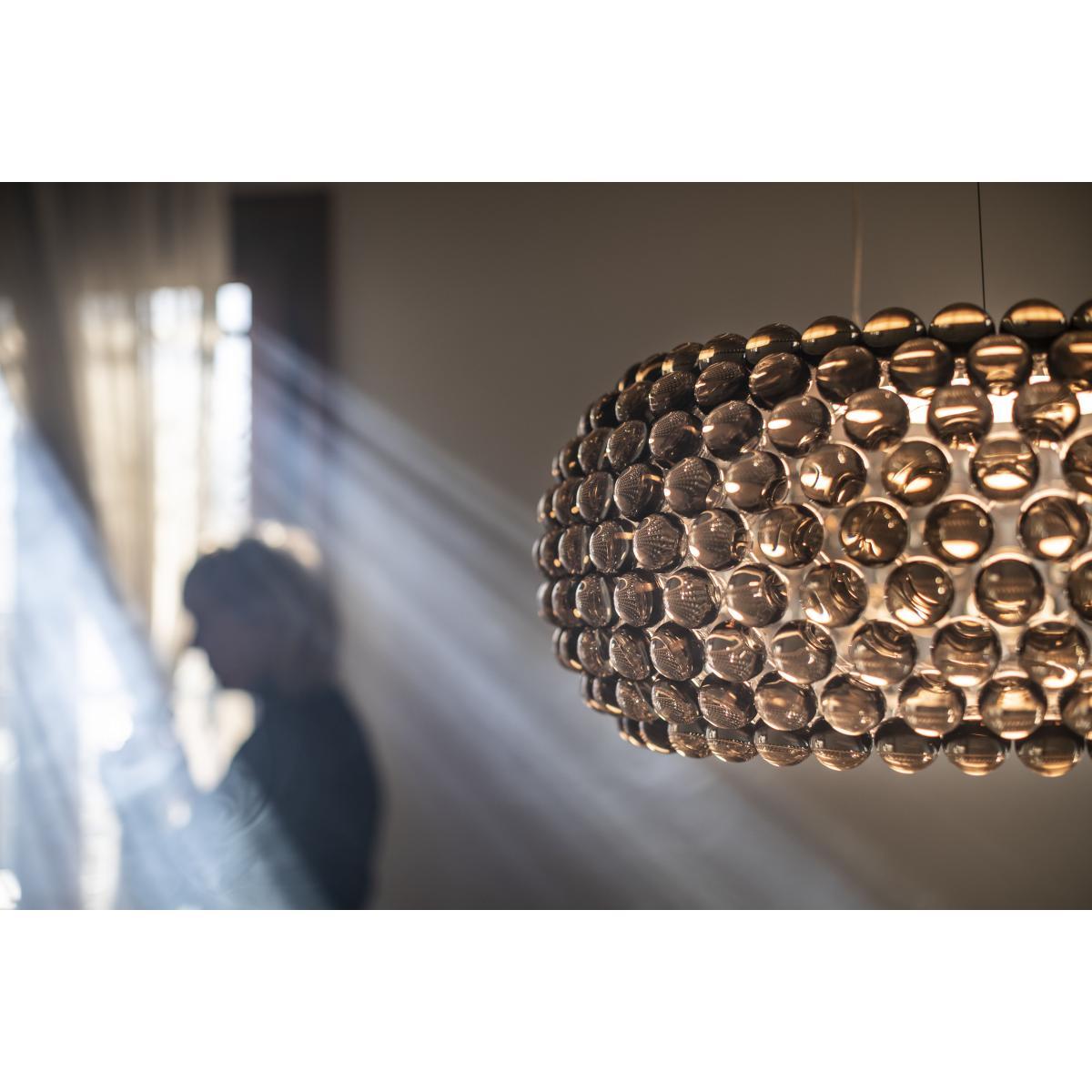 Caboche Plus Pendant - Medium / Halogen source - Ø 52 cm by Foscarini Grey – image 2