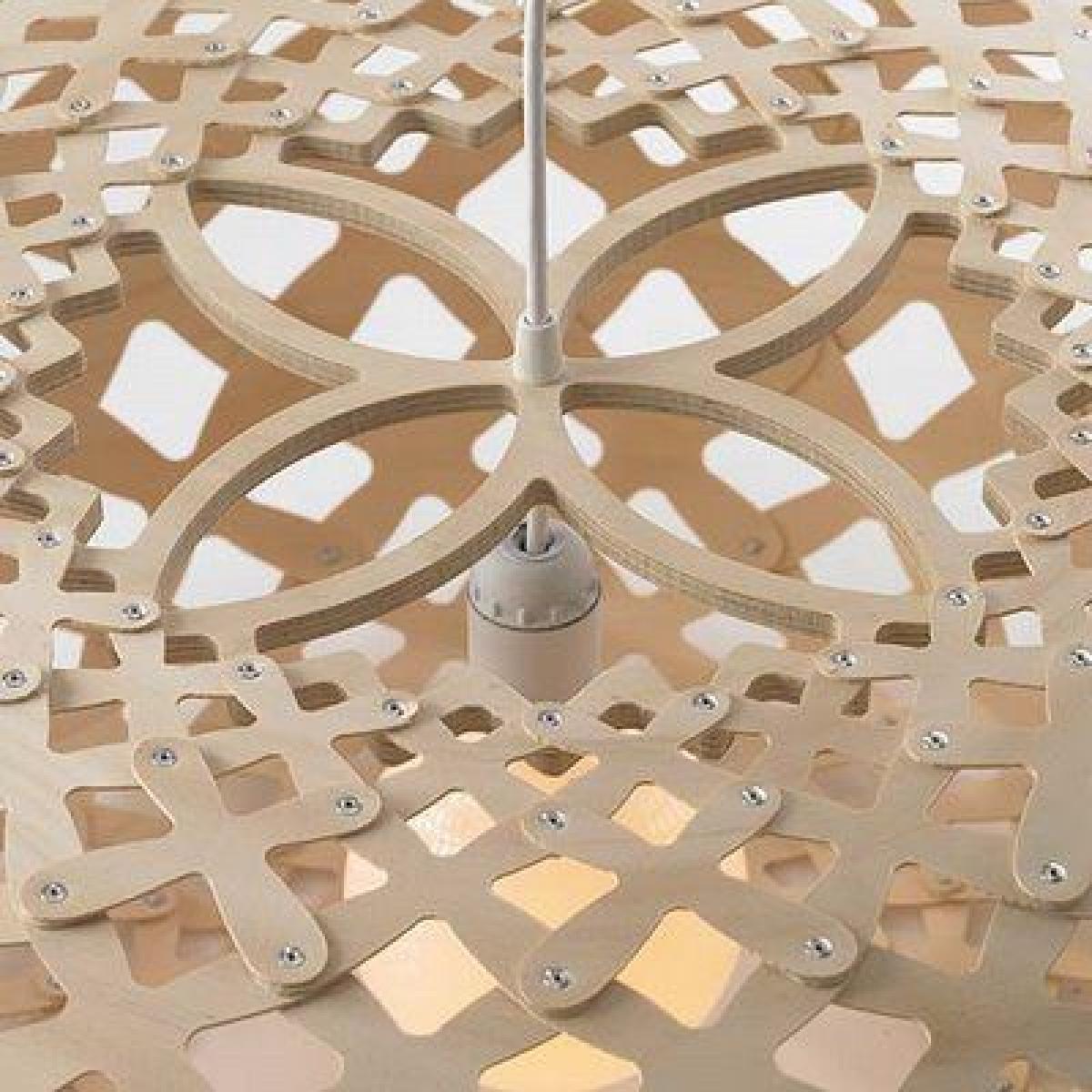Kina Pendant - Ø 80 cm by David Trubridge Natural wood – image 3