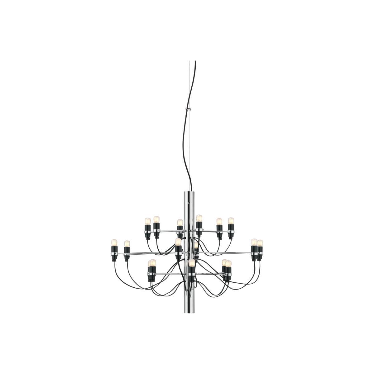 2097 Pendant - / 18 frosted bulbs INCLUDED - Ø 69 cm by Flos Grey/Silver/Metal