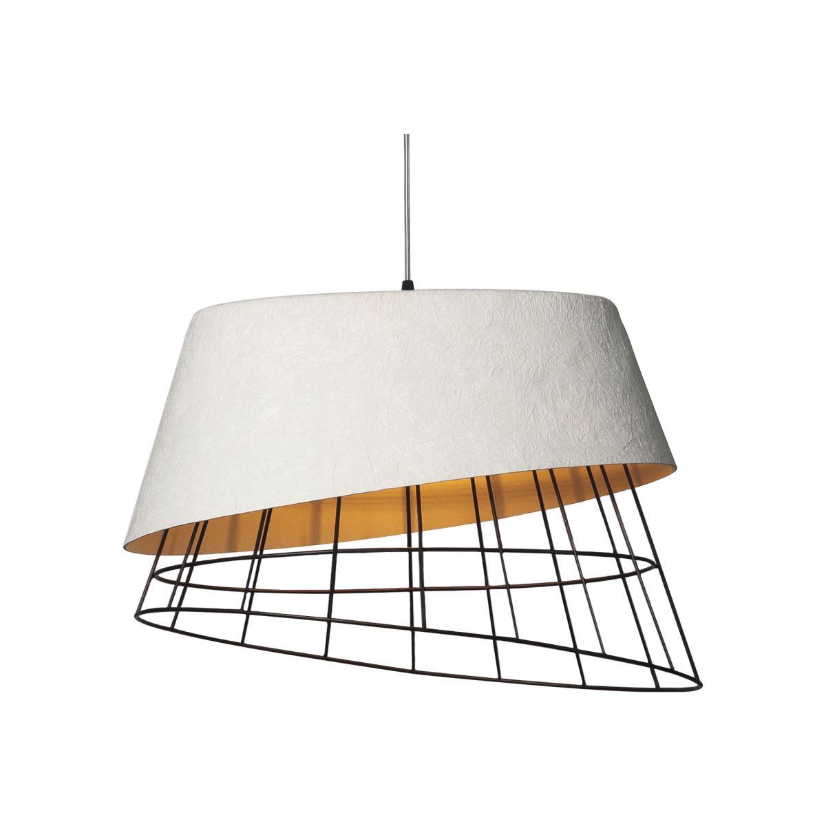 Mono Pendant - L 51 x H 38 cm by Karman White/Brown – image 1