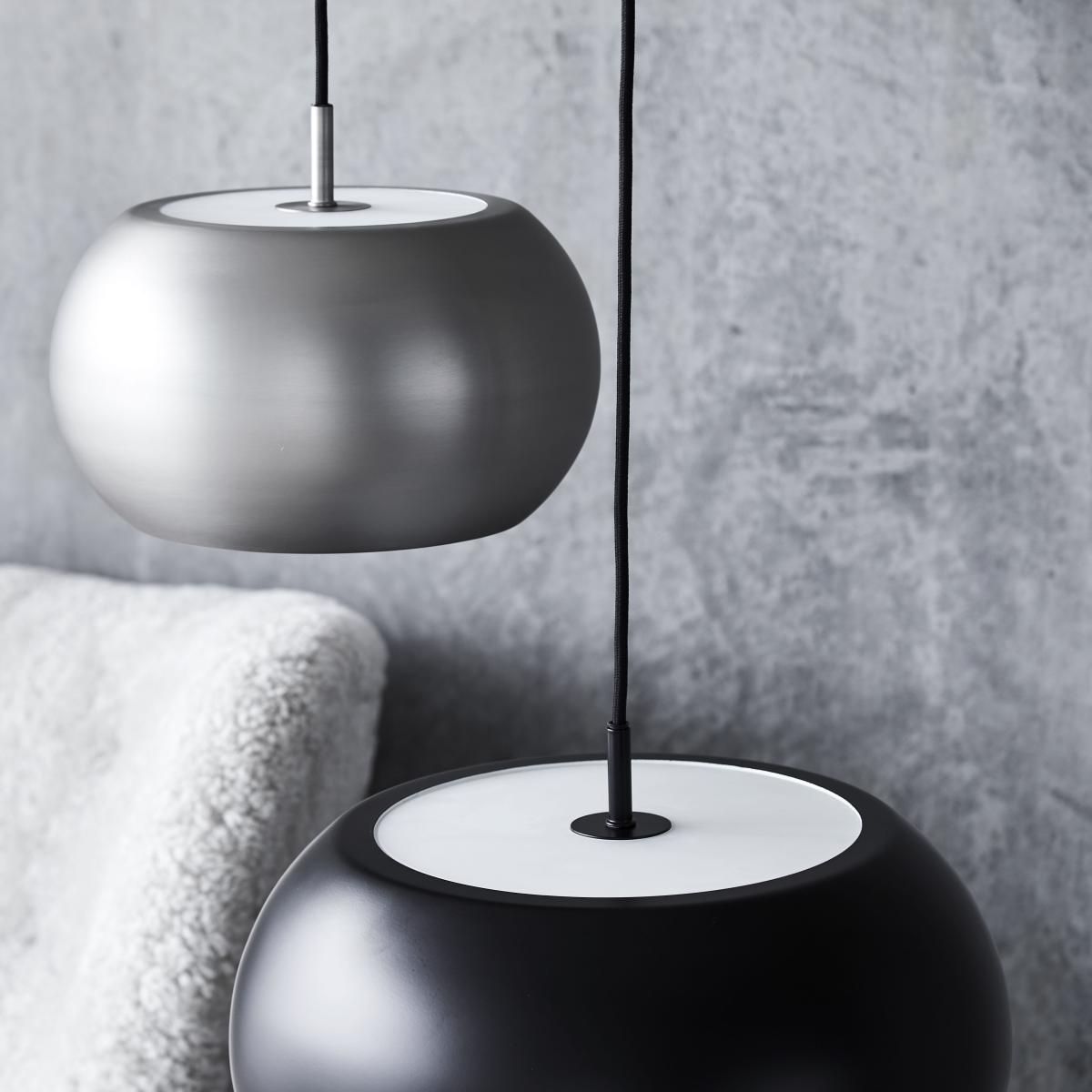 BF20 Medium Pendant - / Ø 28 cm by Frandsen Grey/Silver/Metal – image 4