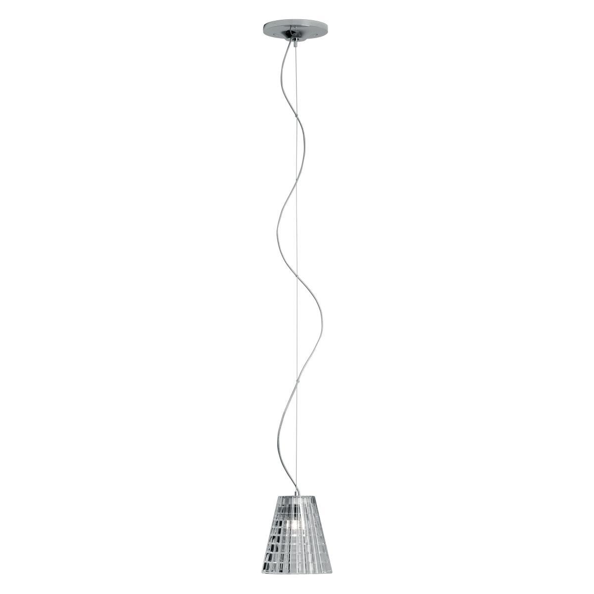 Flow Pendant - Ø 12cm by Fabbian Transparent – image 2