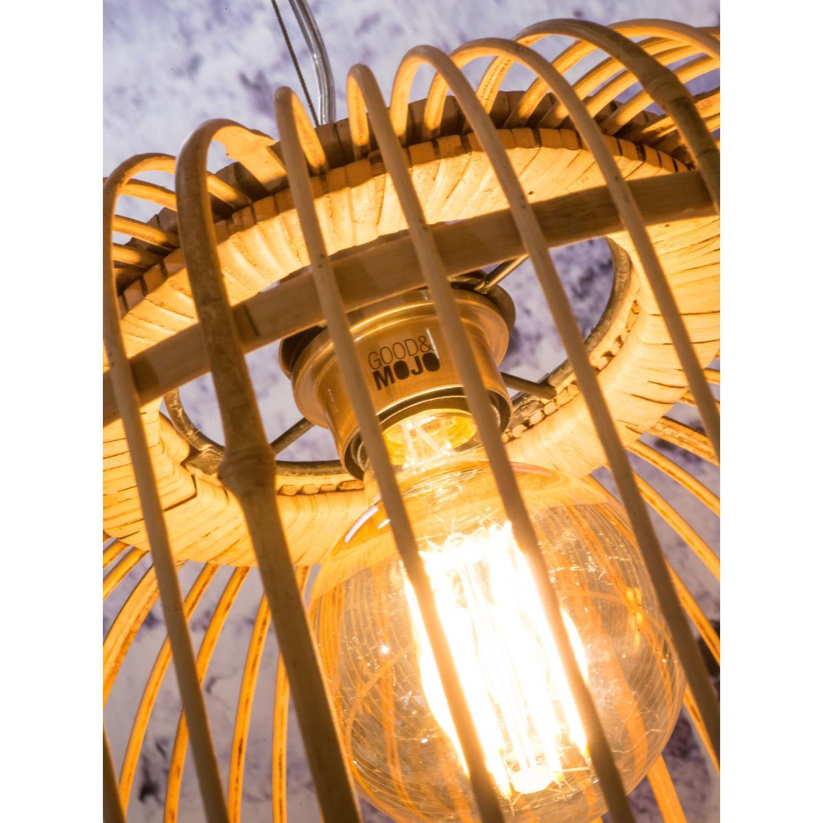 Borneo large Pendant - / Bamboo - Ø 52 cm by GOOD&MOJO Natural wood – image 2