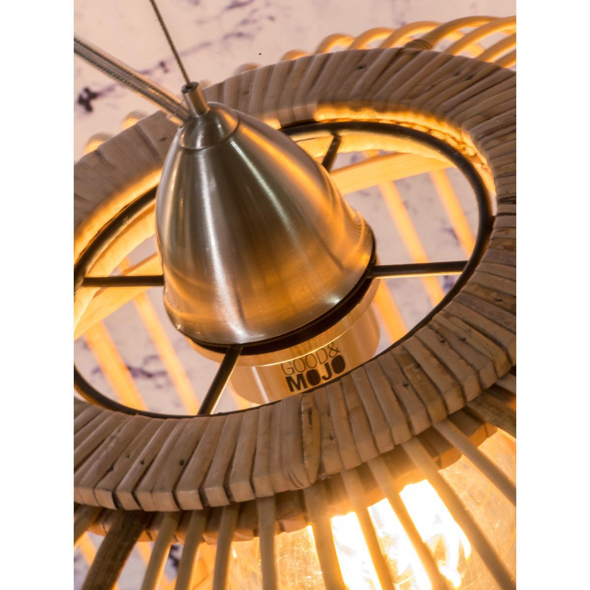 Borneo large Pendant - / Bamboo - Ø 52 cm by GOOD&MOJO Natural wood – image 3