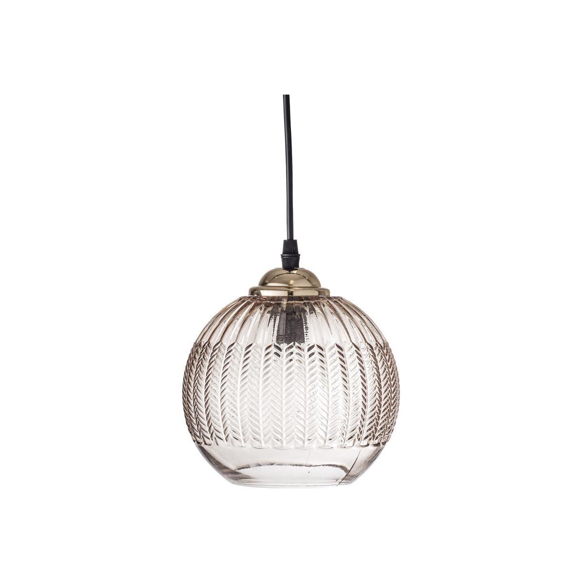 Pendant - / Glass - Ø 17 cm by Bloomingville Brown/Transparent – image 1