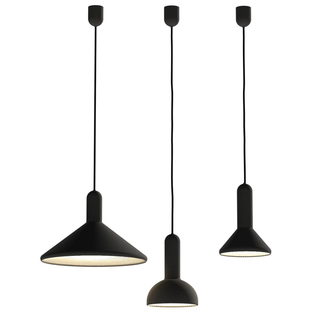 Torch Light Cône Pendant - Cone - Large Ø 30 cm by Established & Sons Black – image 2