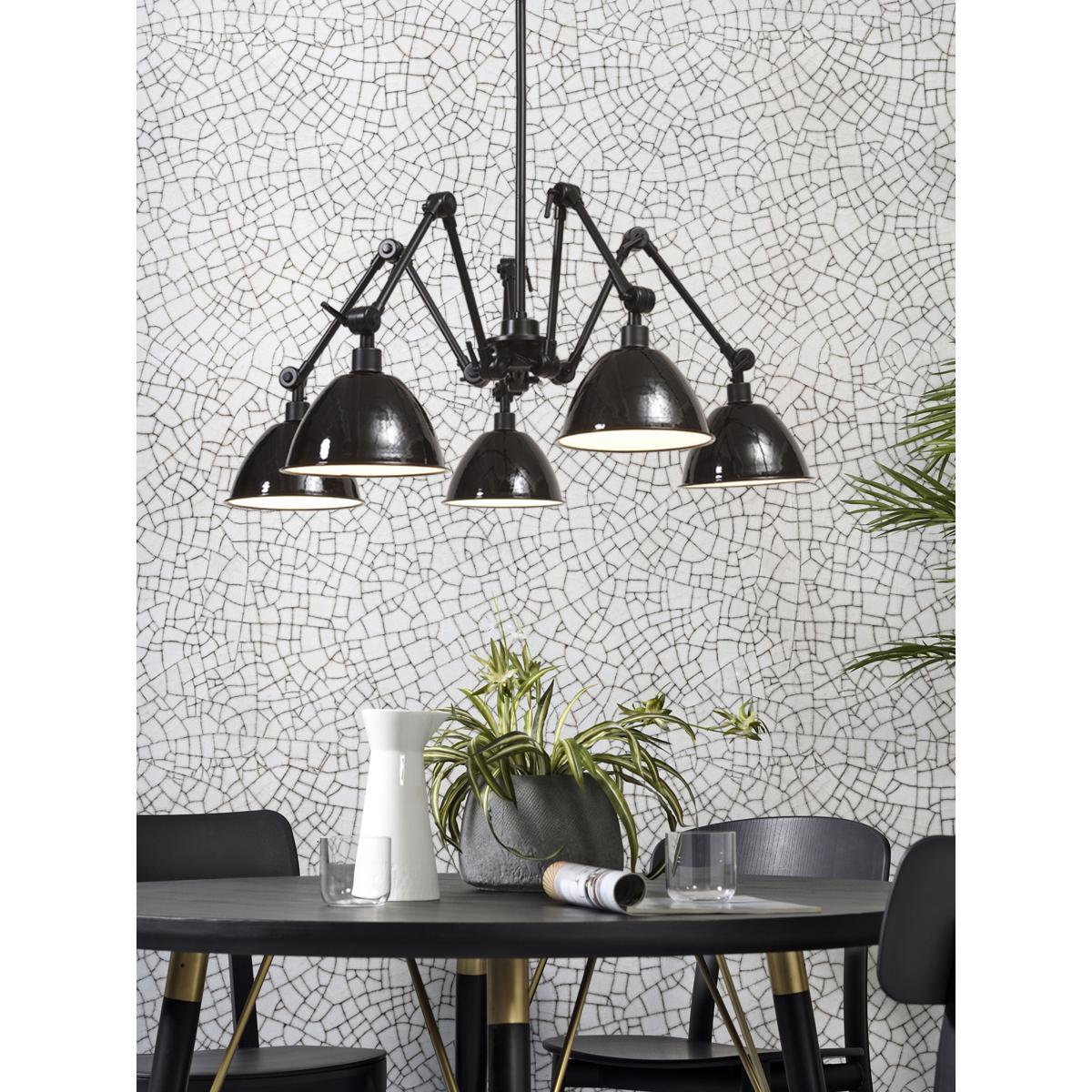 Amsterdam Pendant - / 5 metal lampshades - Ø 160 cm by It's about Romi Black – image 4