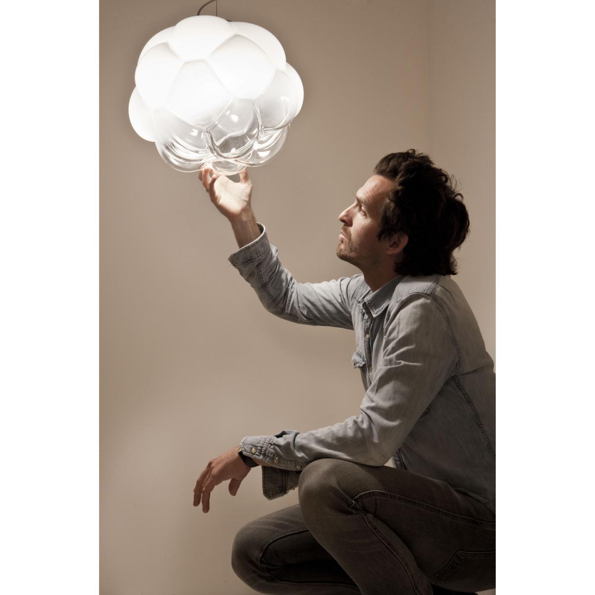 Cloudy Pendant by Fabbian White/Transparent – image 4