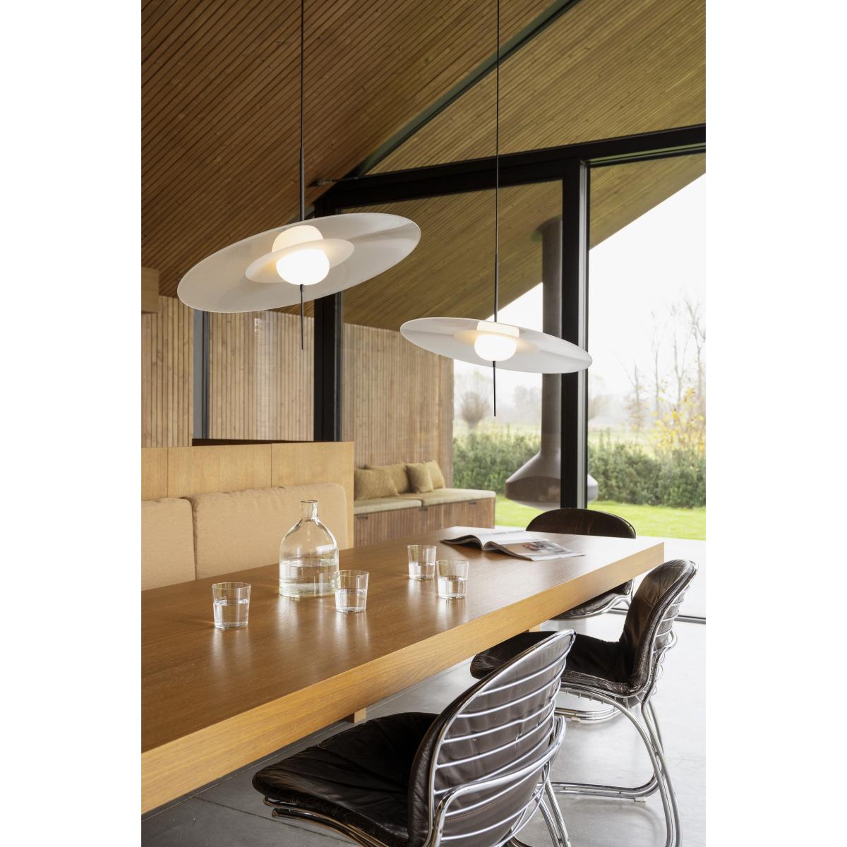 Mono L600 Pendant - / LED - Ø 60 cm / Adjustable by DCW éditions Grey/Black – image 2