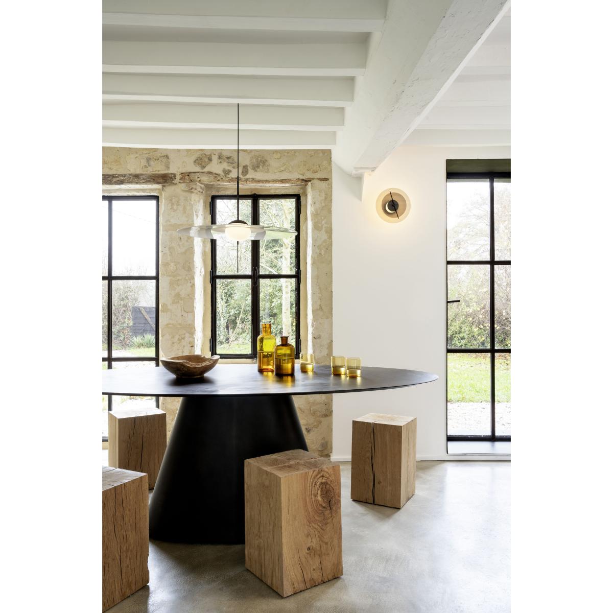 Mono L600 Pendant - / LED - Ø 60 cm / Adjustable by DCW éditions Grey/Black – image 6