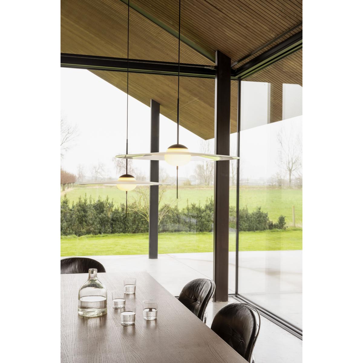 Mono L600 Pendant - / LED - Ø 60 cm / Adjustable by DCW éditions Grey/Black – image 1