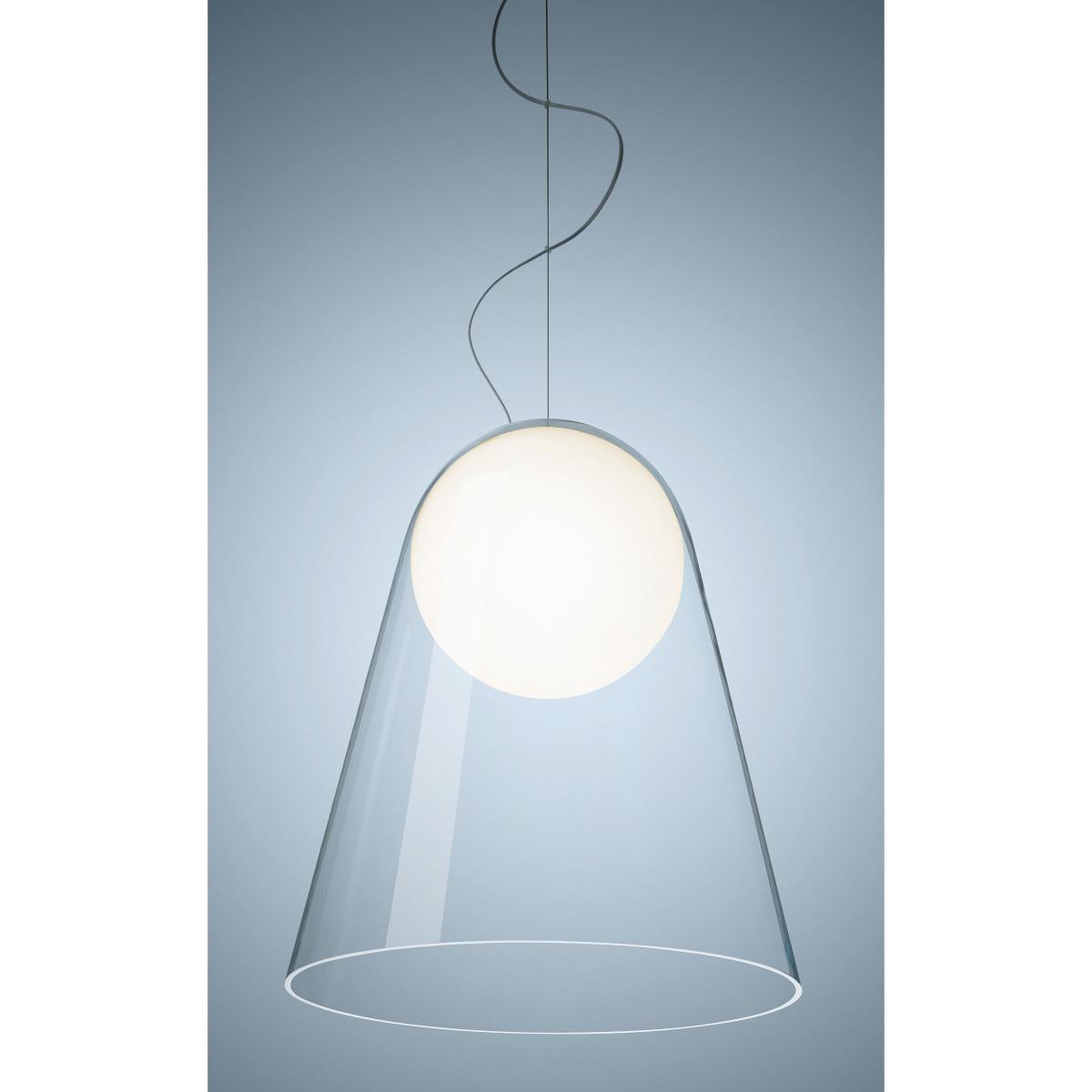 Satellight Pendant - LED / mouth blown glass by Foscarini White/Transparent