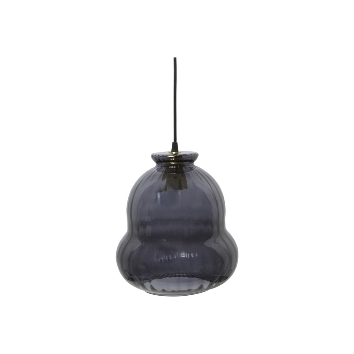 Vague Pendant - / Ø 24.5 x H 26 cm - Glass by Maison Sarah Lavoine Black – image 1