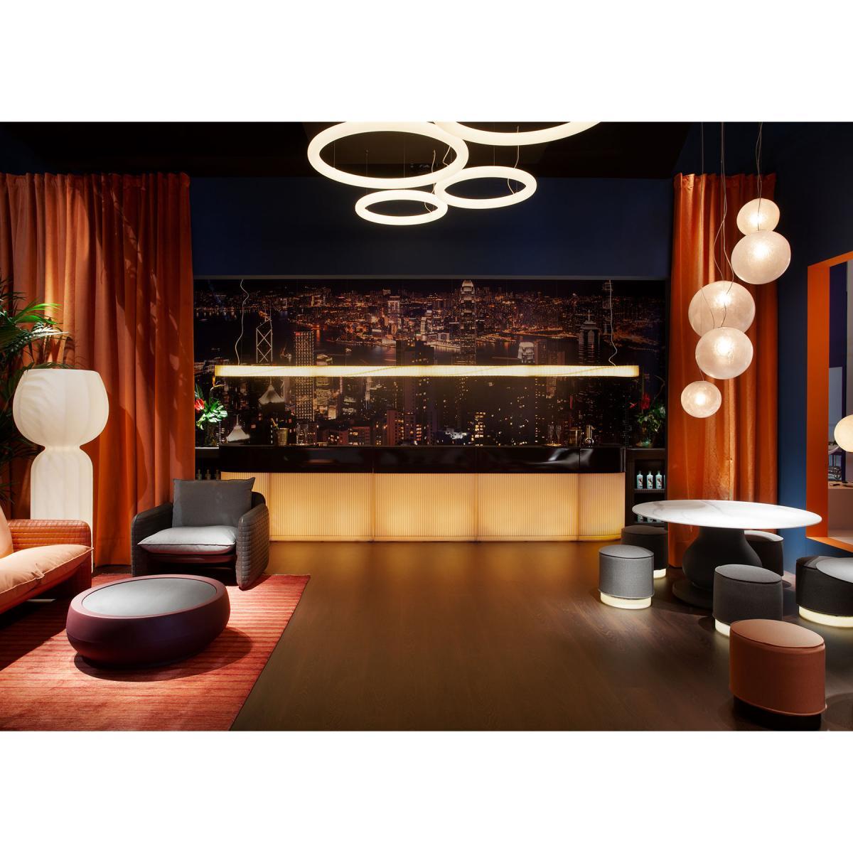 Spin Pendant - / L 125 cm - Polyethylene by Slide White – image 8