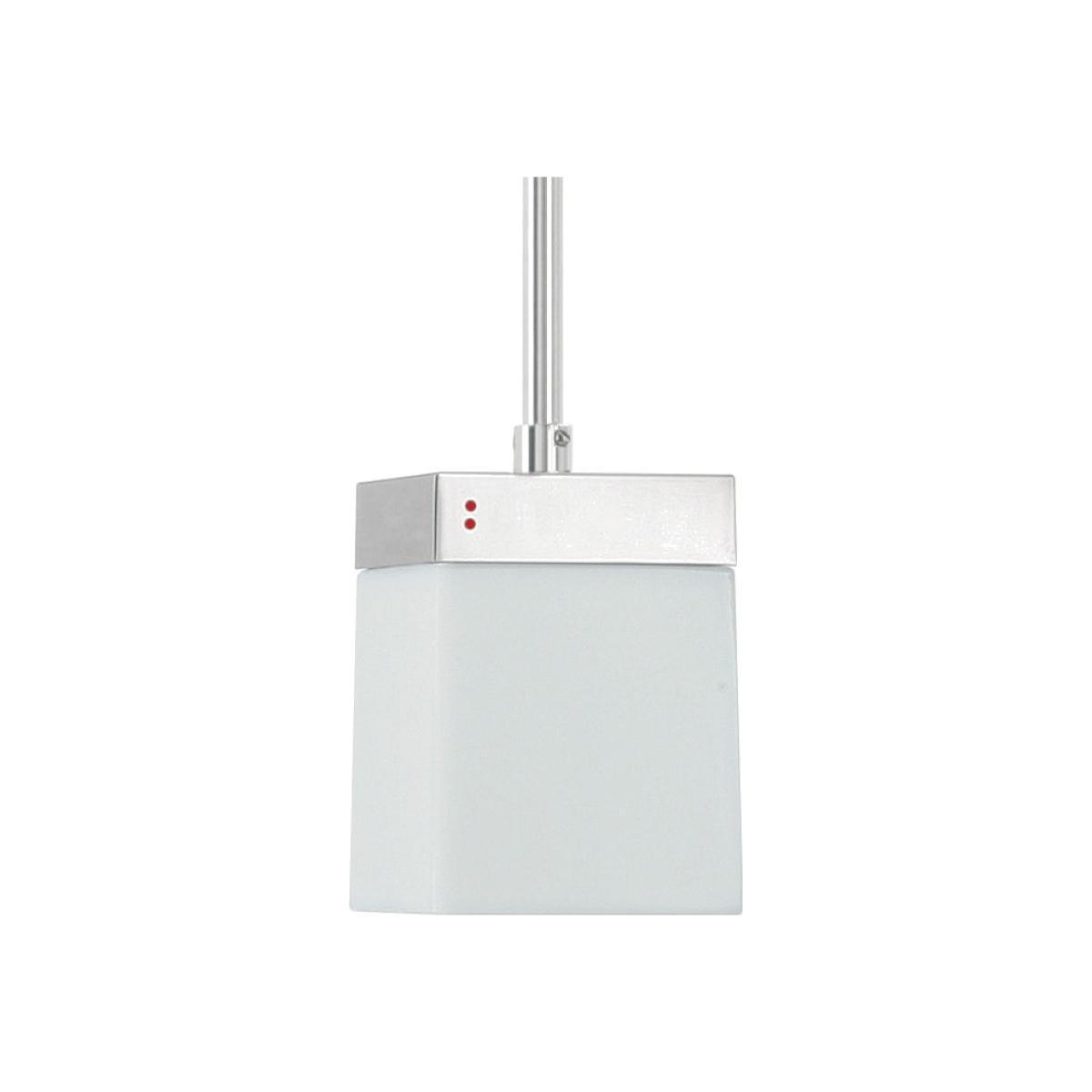 Cubetto - White Glass Pendant - 1 element by Fabbian White – image 1