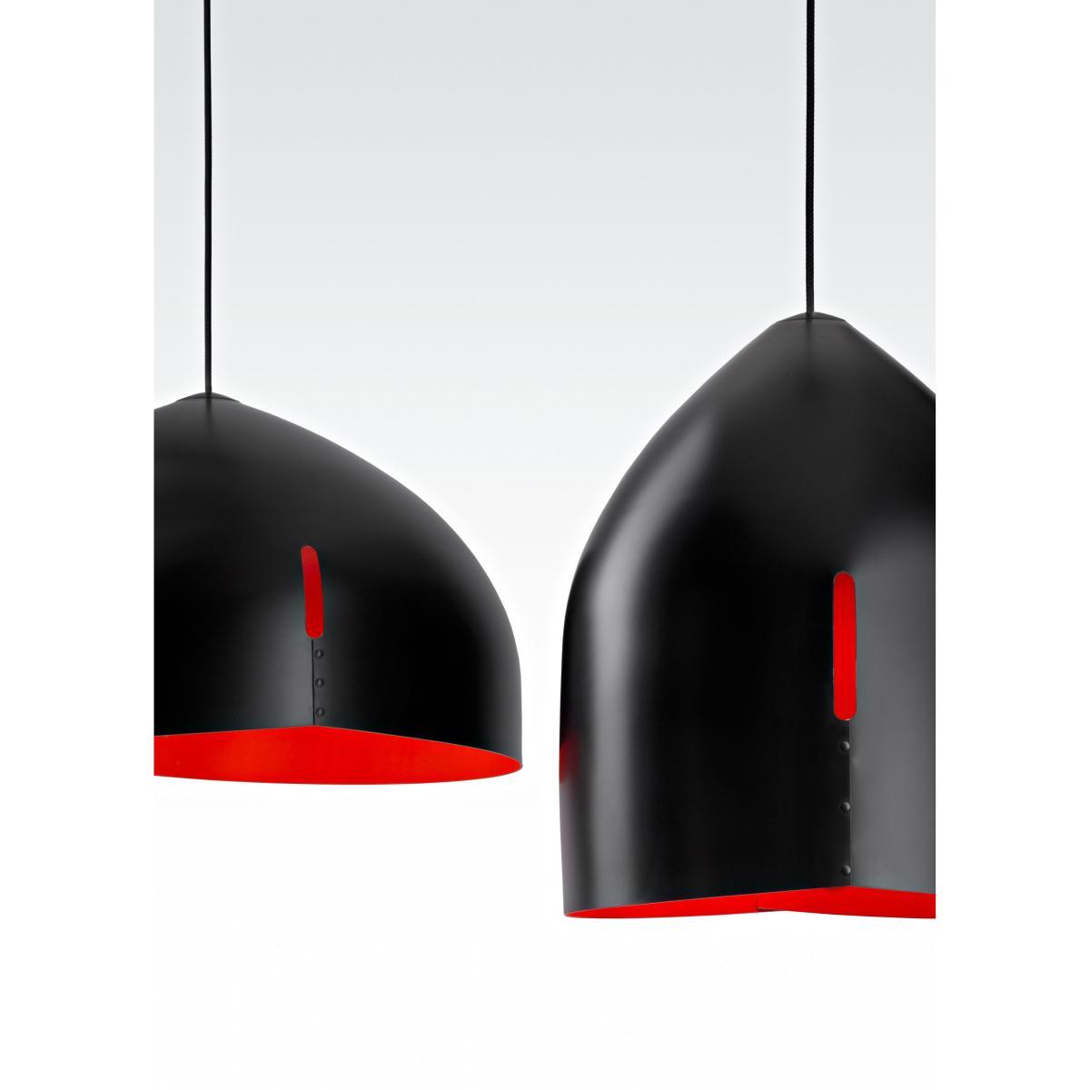 Oru Pendant - Ø 37 cm by Fabbian Red/Black – image 3