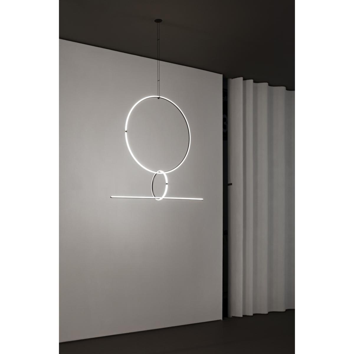 Arrangements 3 LED Pendant - / 3 elements - H 140 x L 170 cm by Flos White/Black – image 2