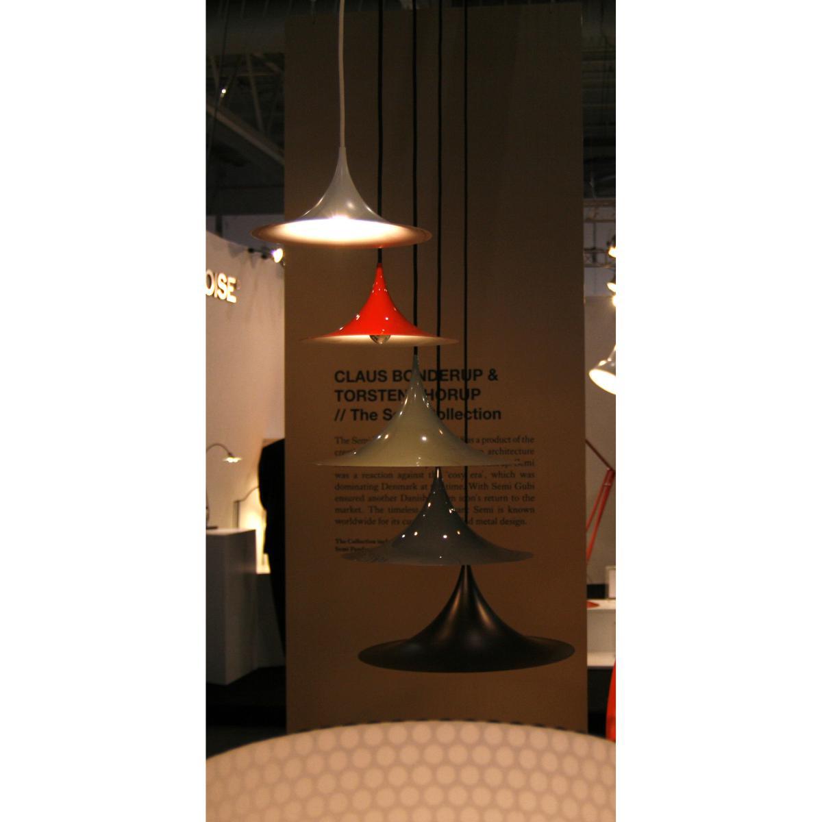 Semi Pendant - Ø 60 cm - Reissue 1968 by Gubi White – image 3